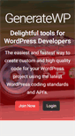 Mobile Screenshot of generatewp.com